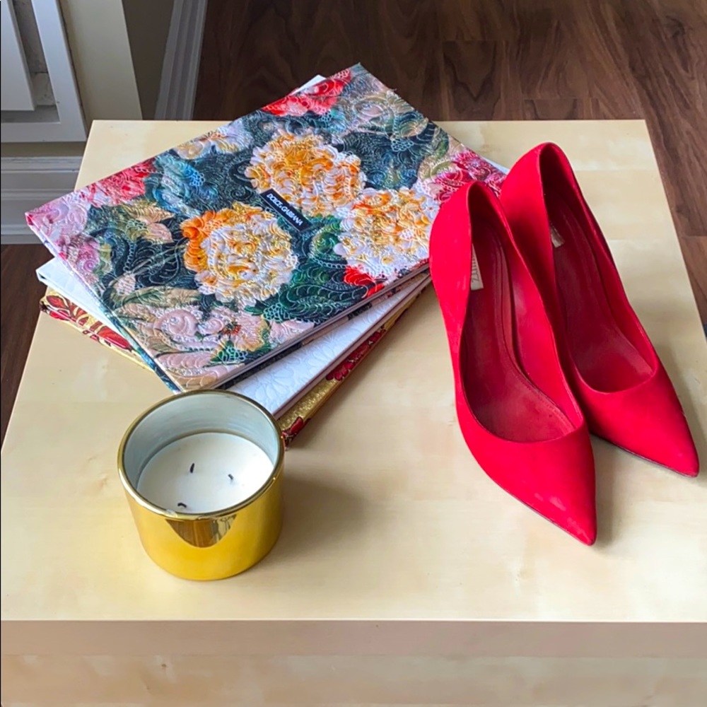 Club Red suede sexy heels